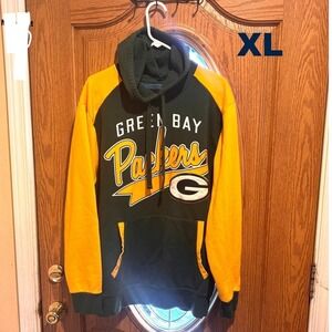 Green Bay Packers NFL GIII Apparel Group Hooded Sweatshirt Men's XL Green Yellow